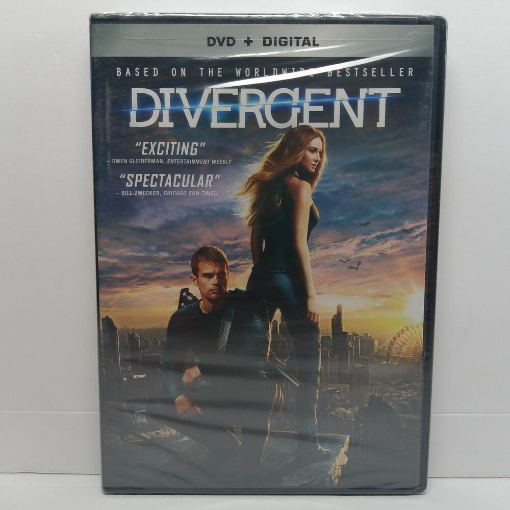 Divergent DVD + Digital 2014 Shailene Woodley Theo James New Sealed